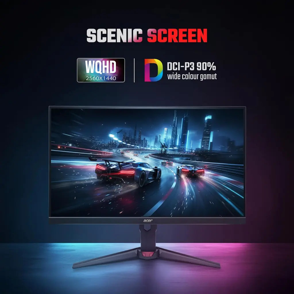 Acer Nitro XV272U X1 27" 200Hz 0.5ms WQHD IPS Gaming Monitor-tpstech.in