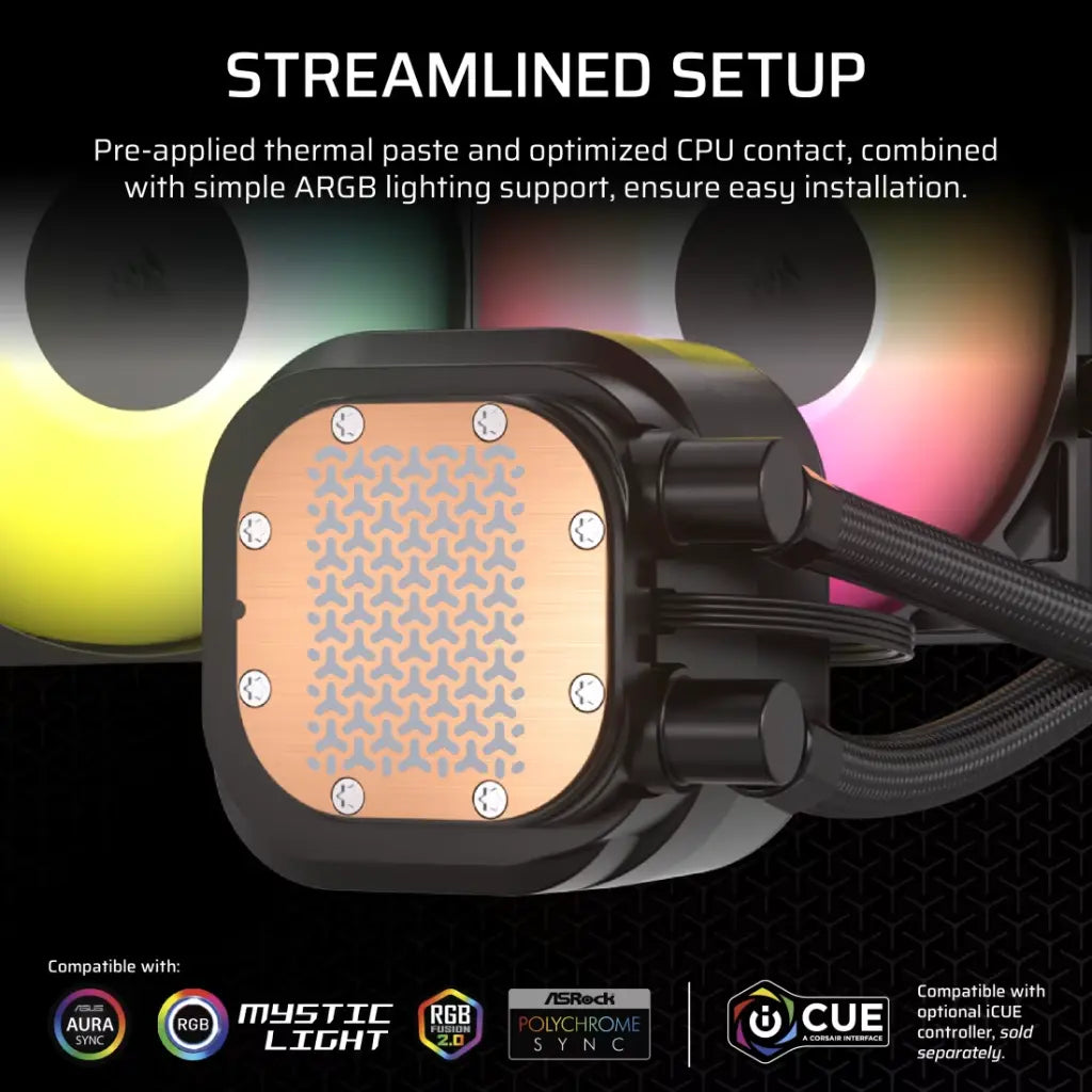 Corsair Nautilus 360 RS ARGB 360mm Liquid CPU Cooler-tpstech.in