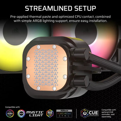 Corsair Nautilus 360 RS ARGB 360mm Liquid CPU Cooler-tpstech.in