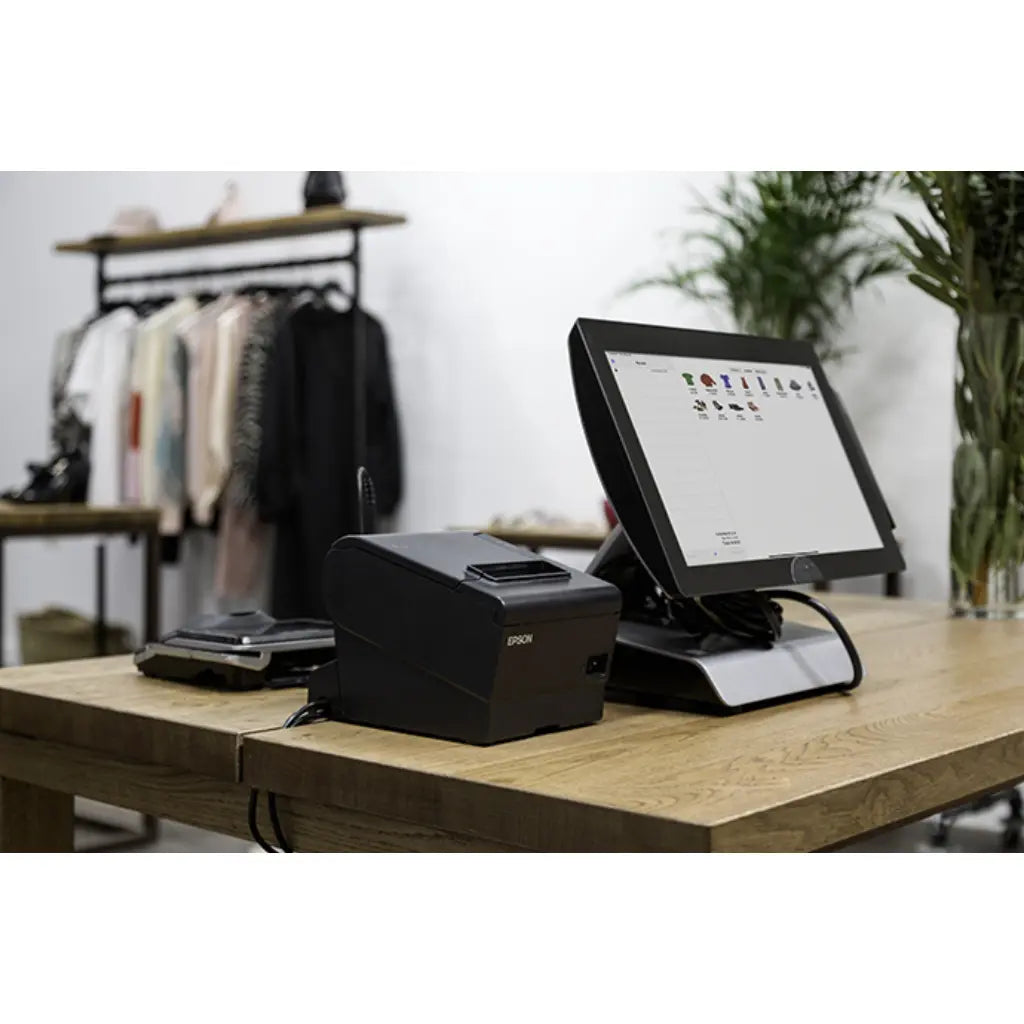 Epson TM‑T88VII 712 Thermal POS Receipt Printer USB Serial LAN-tpstech.in