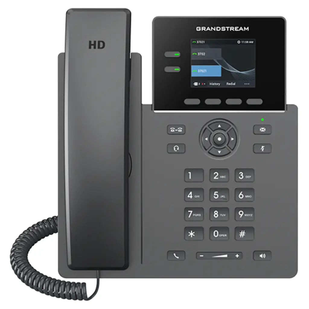 Grandstream GRP2610P 2‑Line SIP IP Phone with PoE Color LCD HD Audio-tpstech.in