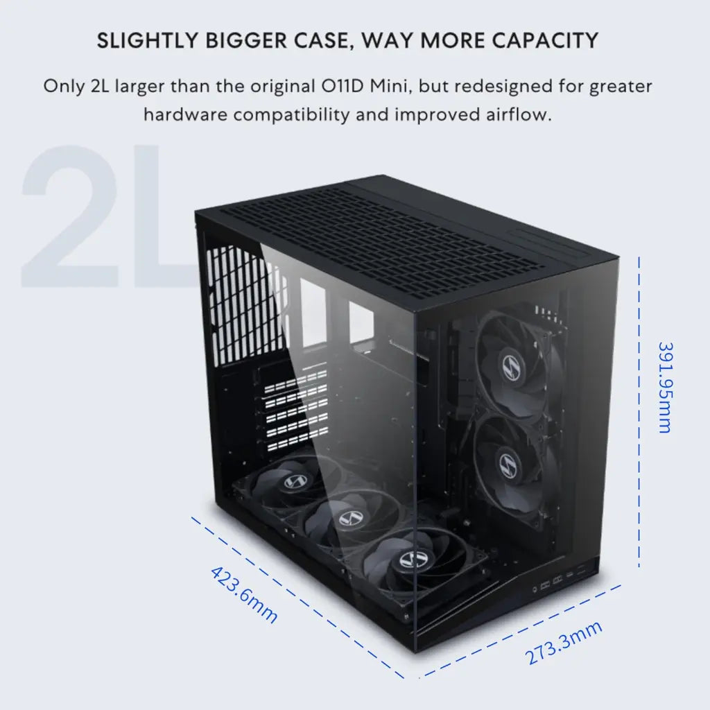 LIAN LI O11 Dynamic Mini V2 ATX Mid Tower Computer Case With Tempered Glass-tpstech.in