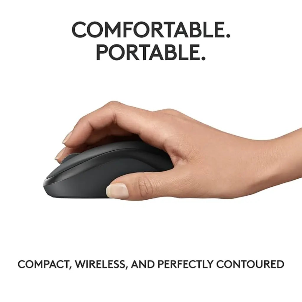 Logitech M240 Silent Bluetooth Wireless Mouse Compact Design - Graphite-tpstech