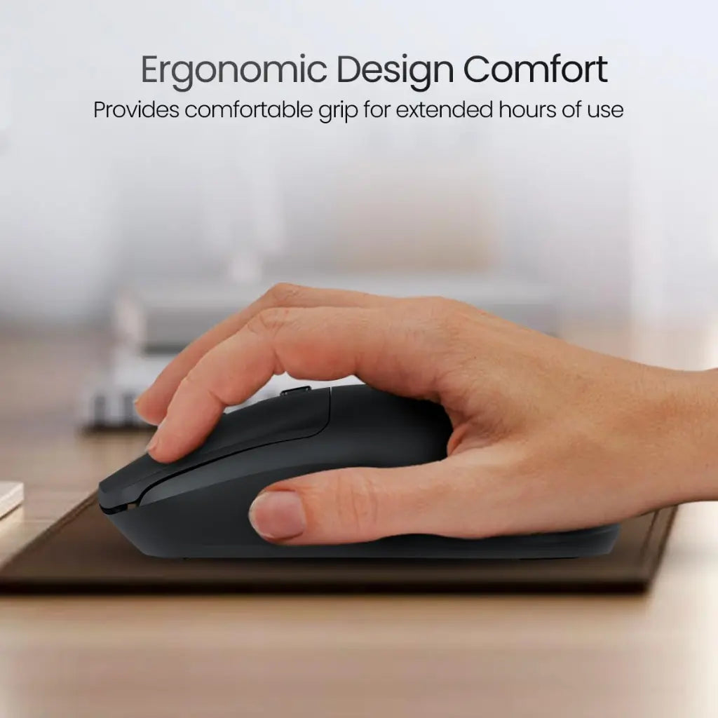 Portronics Toad 33 POR 2568 Wireless Mouse 2.4GHz 800–1600 Adjustable DPI-tpstech.in