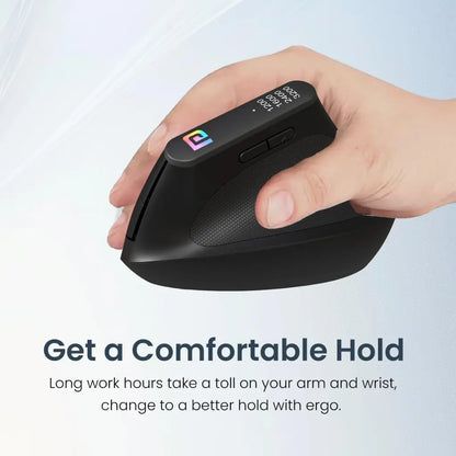 Portronics Toad Ergo POR 1808 Vertical Wireless Ergonomic Mouse 1200 DPI-tpstech.in