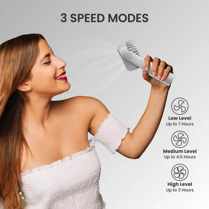 Portronics Toofan Mini POR 1926 Portable Rechargeable Mini Fan 7800 RPM-tpstech.in
