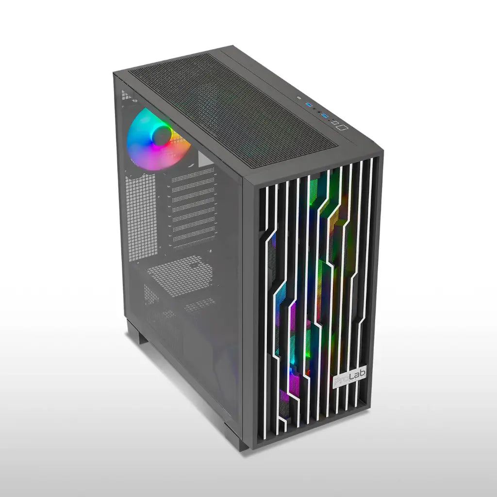 ProLab Design AI848 ARGB Mid‑Tower ATX Workstation Cabinet with 4x140mm Fans & Type‑C-tpstech.in