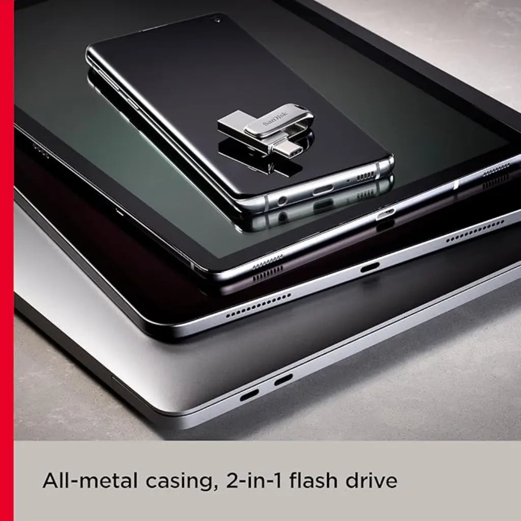 SanDisk Ultra Dual Drive Luxe 256GB USB Type‑C OTG Pen Drive-tpstech.in