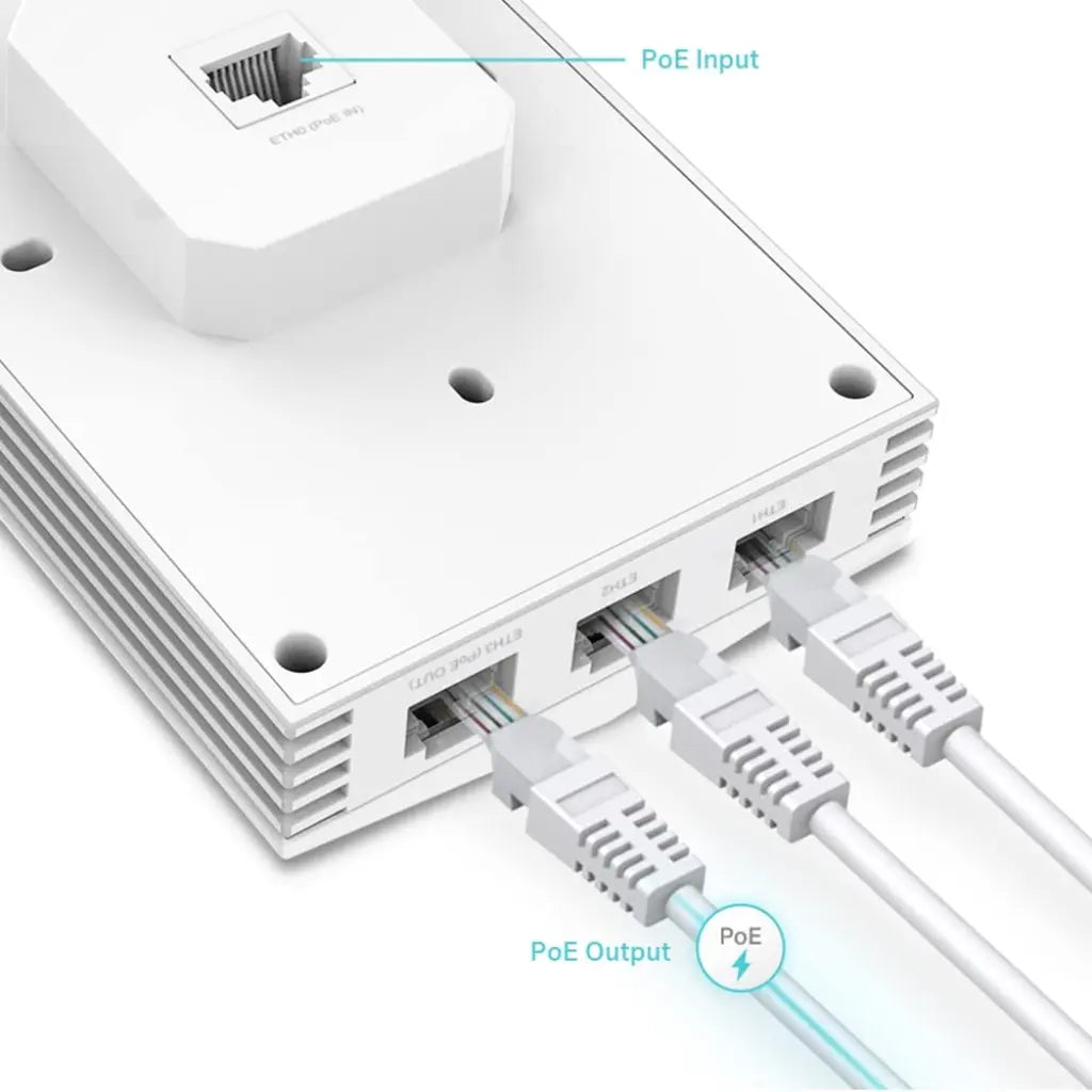 TP-Link Omada EAP655-Wall AX3000 WiFi 6 Wall Plate Access Point-tpstech.in