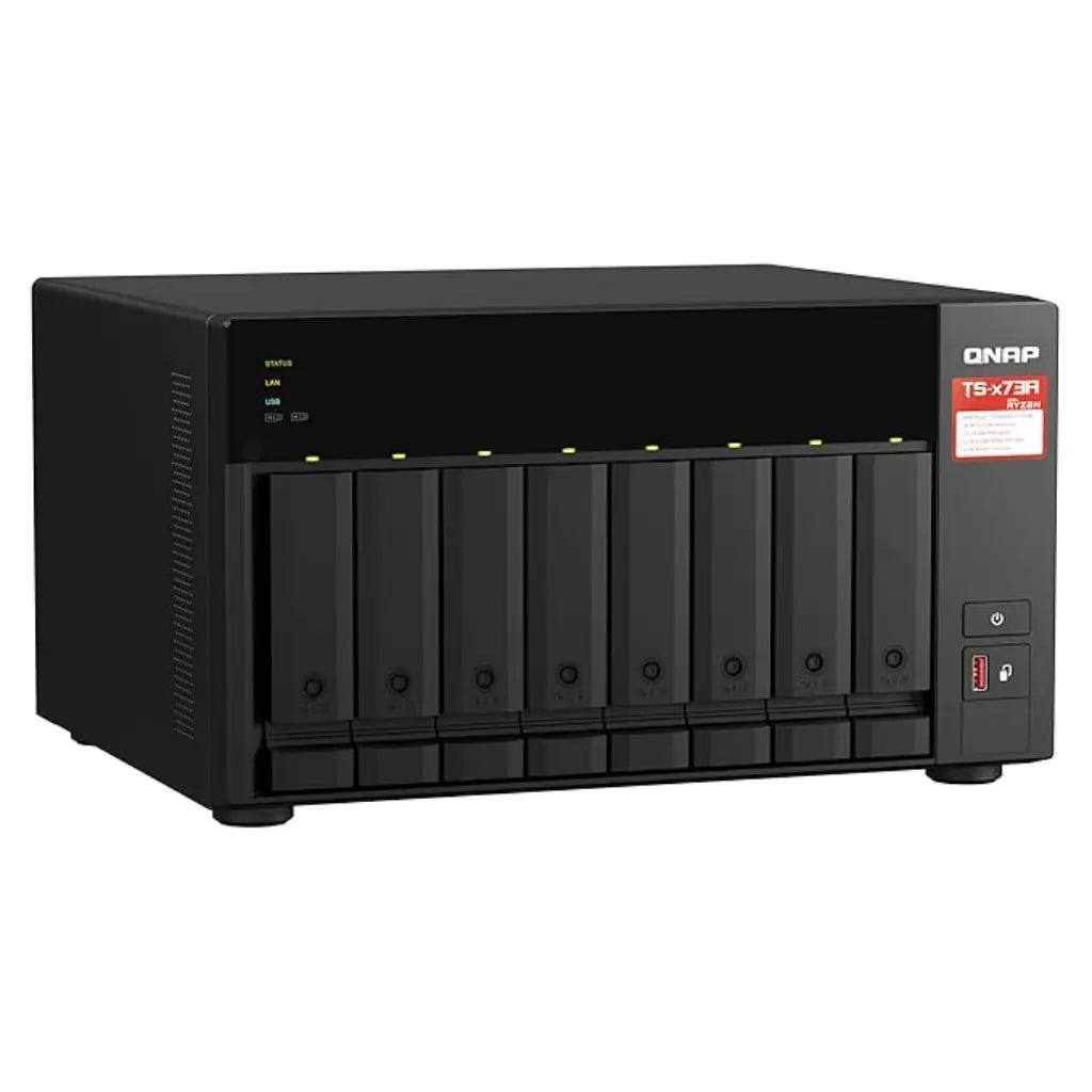 QNAP TS-873A-8G Quad Core 8 Bay Desktop Network Attached Storage Enclosure - Black-1-TPSTECH