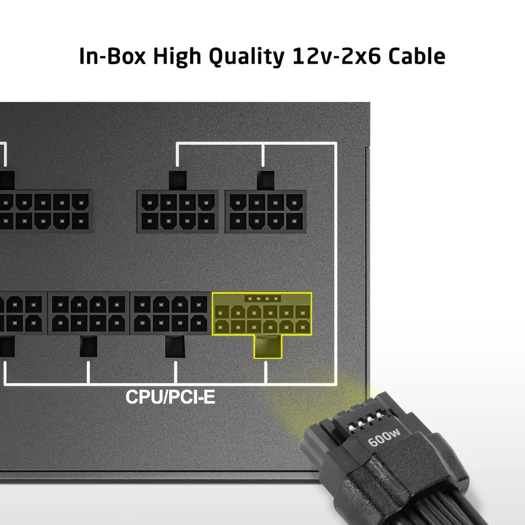 Prolab XPower XP‑1000P 1000W ATX 3.1 80 Plus Platinum Fully Modular Power Supply-tpstech.in