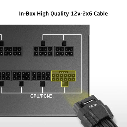 Prolab XPower XP‑1000P 1000W ATX 3.1 80 Plus Platinum Fully Modular Power Supply-tpstech.in