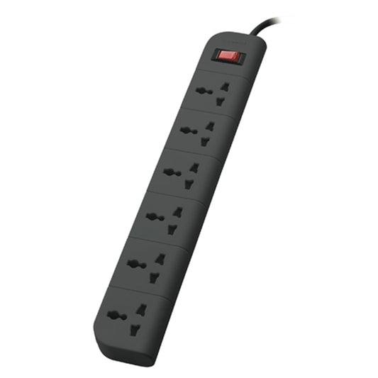 Belkin Economy Series 6-Socket Surge Protector Universal Socket - Grey