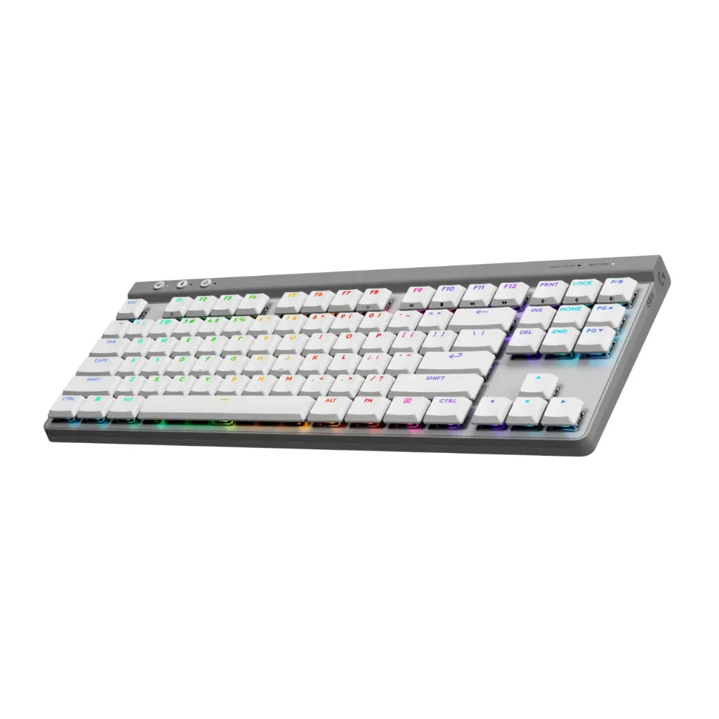 Logitech G515 LIGHTSPEED TKL Wireless Low-Profile Gaming Keyboard LIGHTSYNC RGB - White-tpstech.in