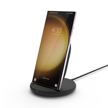 Belkin 15W Wireless Charging Stand + QC 3.0 24W Wall Charger - Black