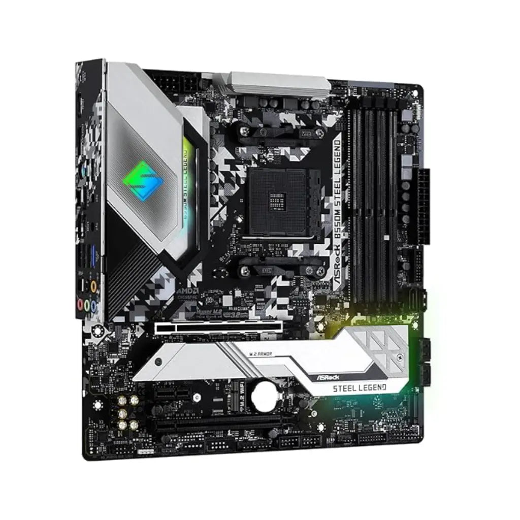 ASRock B550M Steel Legend AMD AM4 DDR4 4733+ OC Micro ATX Motherboard-tpstech.in