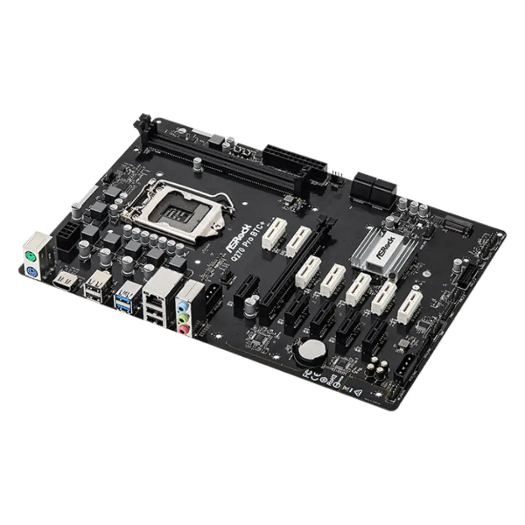 ASRock Q270 Pro BTC+ Mining DDR4 Intel LGA 1151 ATX Motherboard-tpstech.in