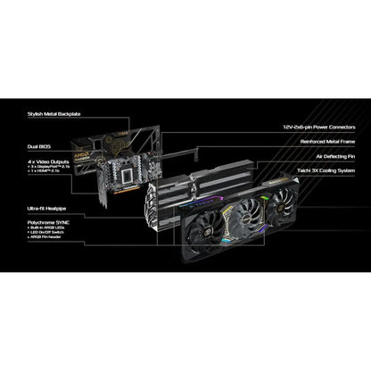 ASRock RX9070XT TC 16GO Radeon RX 9070 XT Taichi 16GB GDDR6 Graphics Card-tpstech.in
