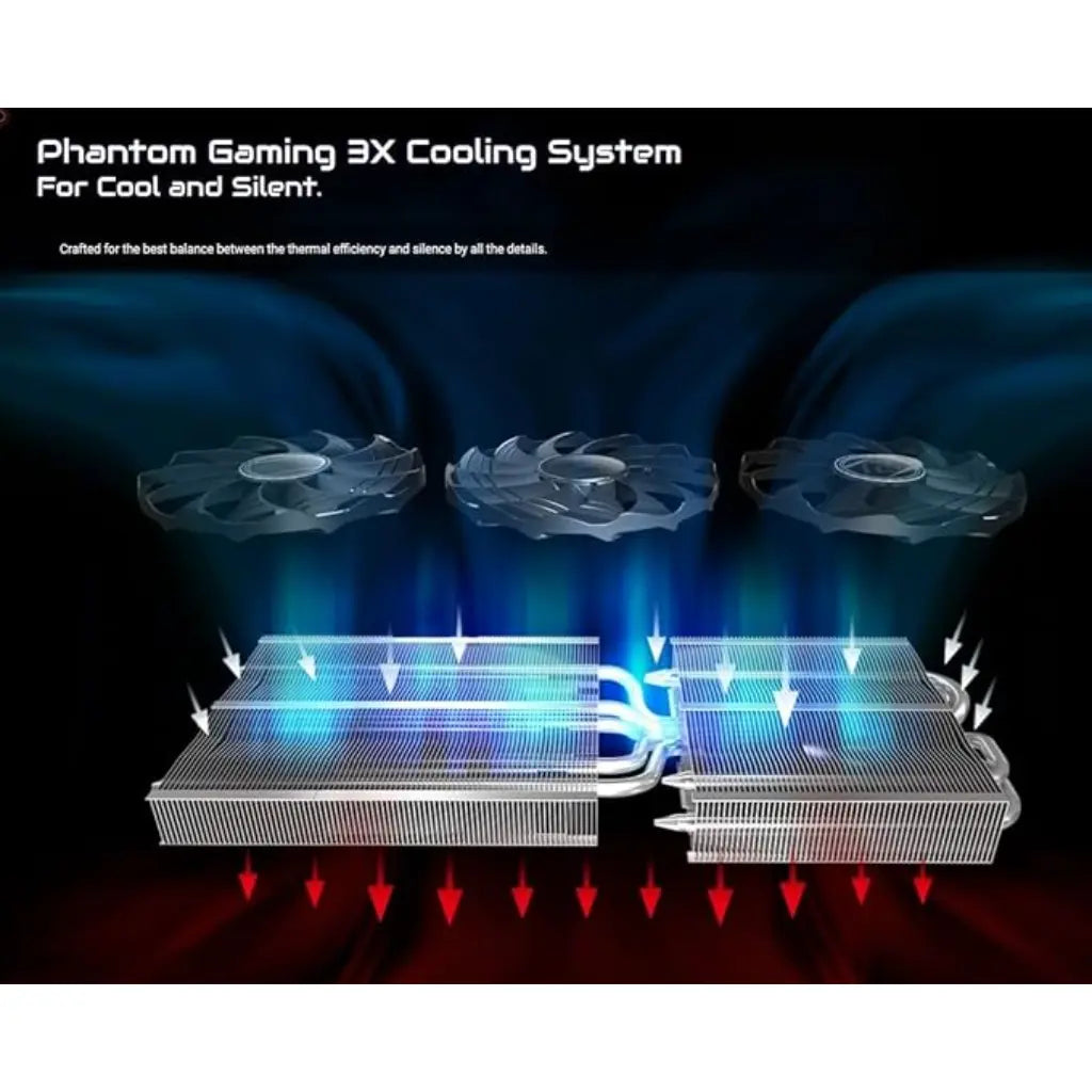 ASRock Radeon RX7800XT Phantom Gaming 16GB OC Graphics Card-tpstech.in