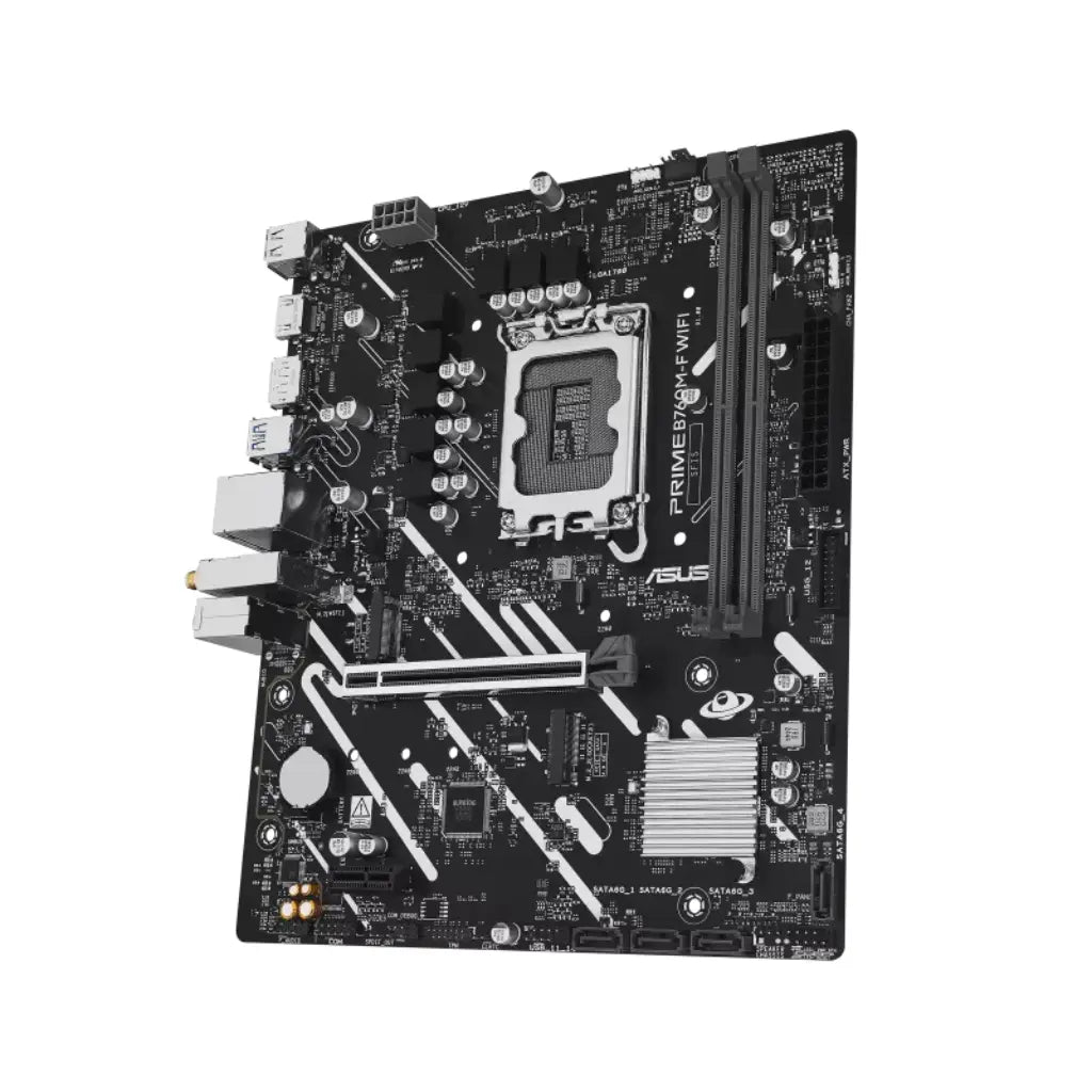 ASUS PRIME B760M-F WIFI Intel B760 Chipset LGA1700 DDR5 Micro ATX Motherboard with WiFi 6-tpstech.in