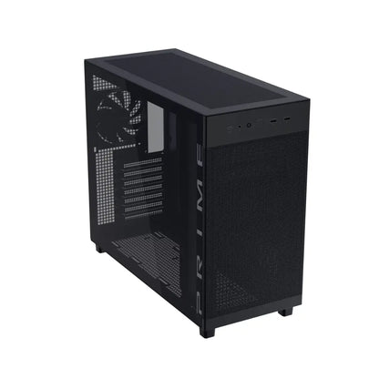 ASUS Prime AP303 Tempered Glass ATX Mid‑Tower Computer Case with 360mm Radiator Support- Black-tpstech.in