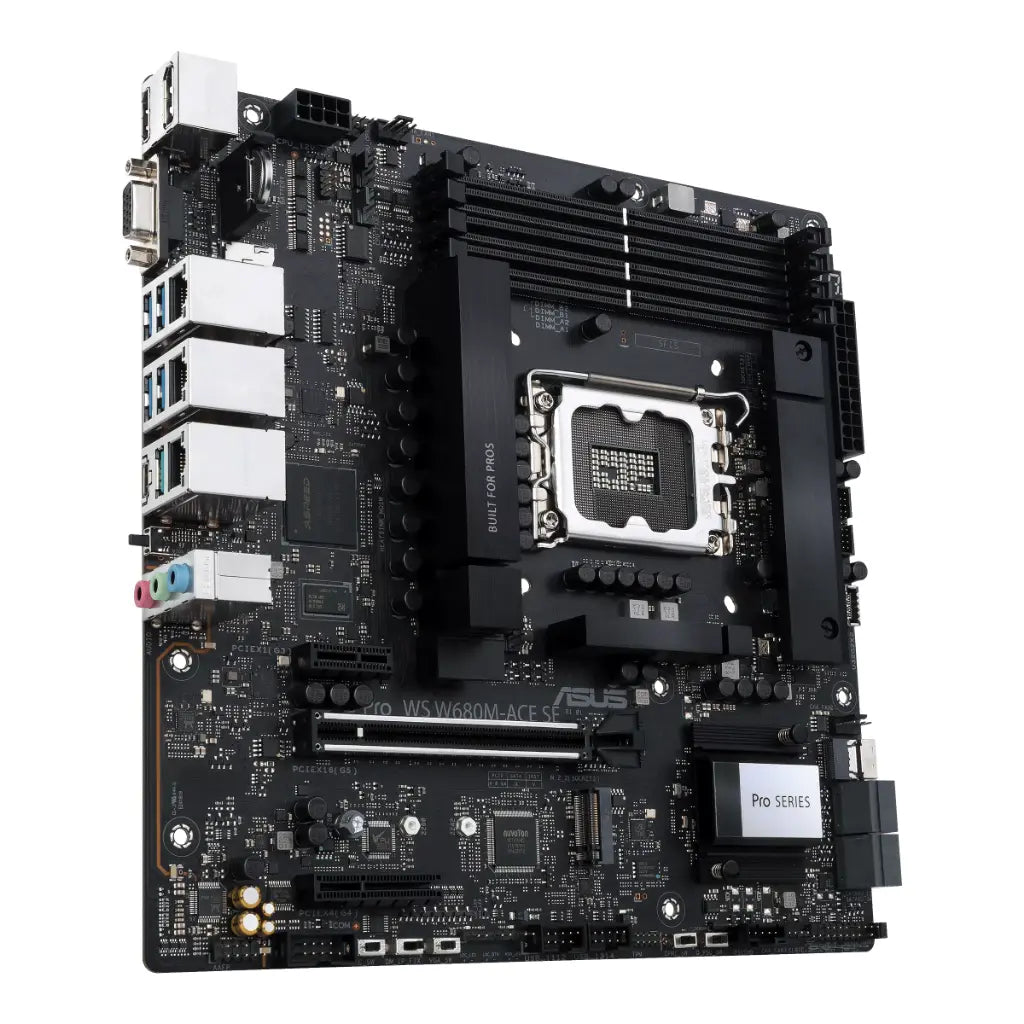 ASUS Pro WS W680M-ACE SE W680 LGA1700 DDR5 Micro‑ATX Workstation Motherboard-tpstech.in