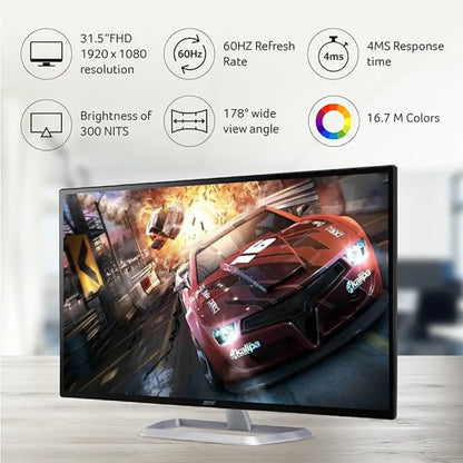Acer EB321HQA 31.5″ 60 Hz 4 ms FHD IPS Monitor Tilt & VESA Mount-tpstech.in