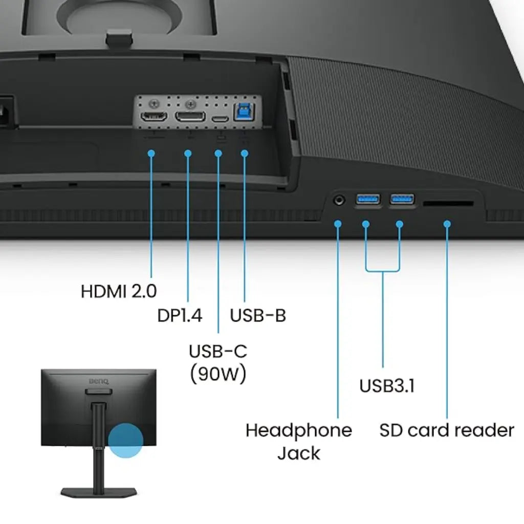 BenQ SW242Q 24″ 60Hz WQXGA IPS HDR Photo/Video Editing Monitor-tpstech.in