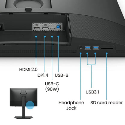 BenQ SW242Q 24″ 60Hz WQXGA IPS HDR Photo/Video Editing Monitor-tpstech.in