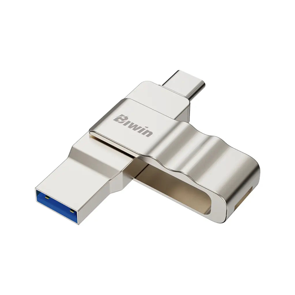 Biwin UD150 64GB USB Flash Drive Dual Port (Type-A & Type-C) 360° Swivel Design-tpstech.in