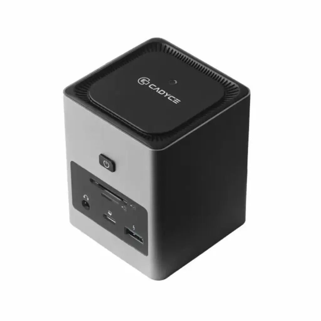 Cadyce CA-2HDQD USB-C Dual HDMI Cube Docking Station USB 3.0 Hub-tpstch.in