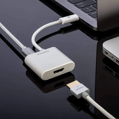 Cadyce CA-C3HDMI USB-C to HDMI 4K@60Hz Converter 100W PD Charging & Audio Support-tpstech.in