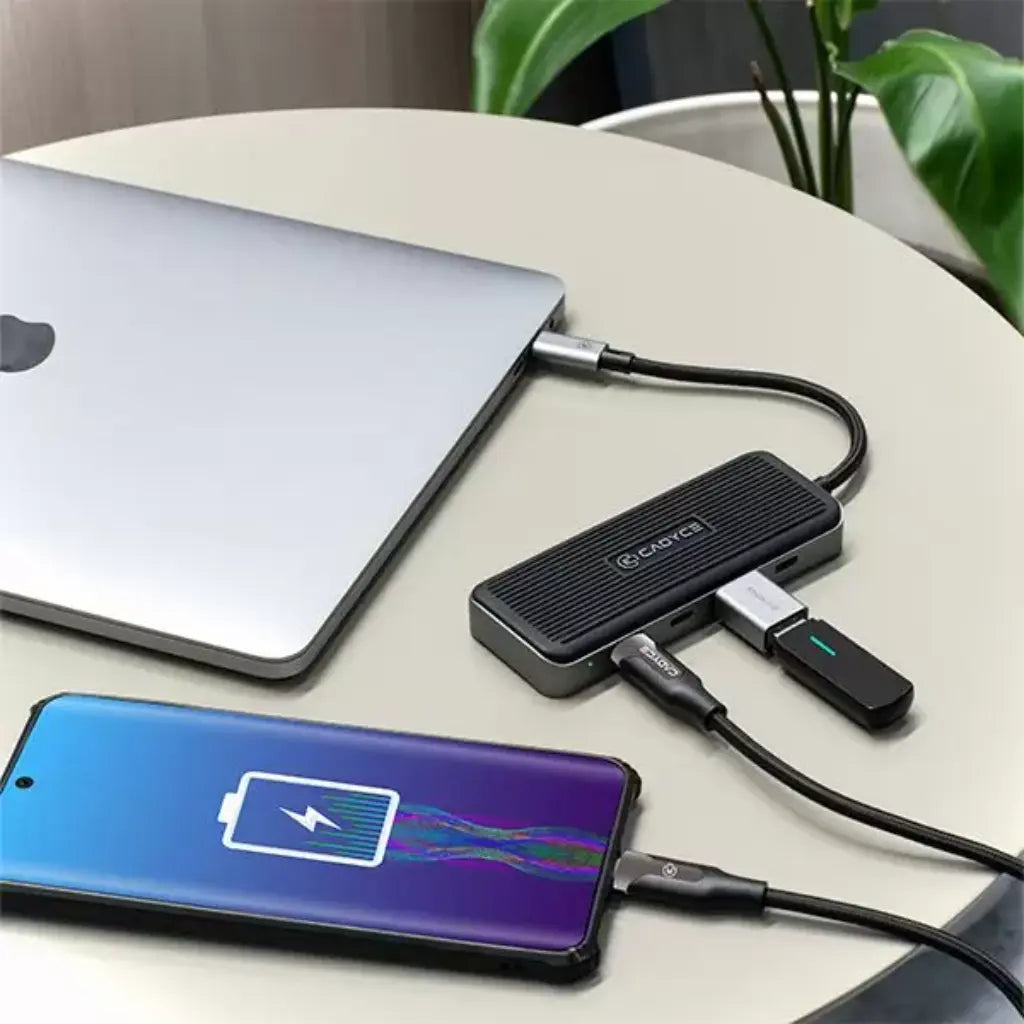 Cadyce CA-CC4H10G USB-C to USB-C 3.1 Gen2 4-Port Hub-tpstech.in