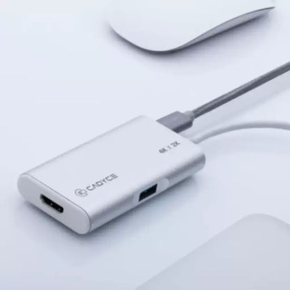 Cadyce CA-CHM USB-C to HDMI + USB 3.0 Multiport Adapter-tpstech.in