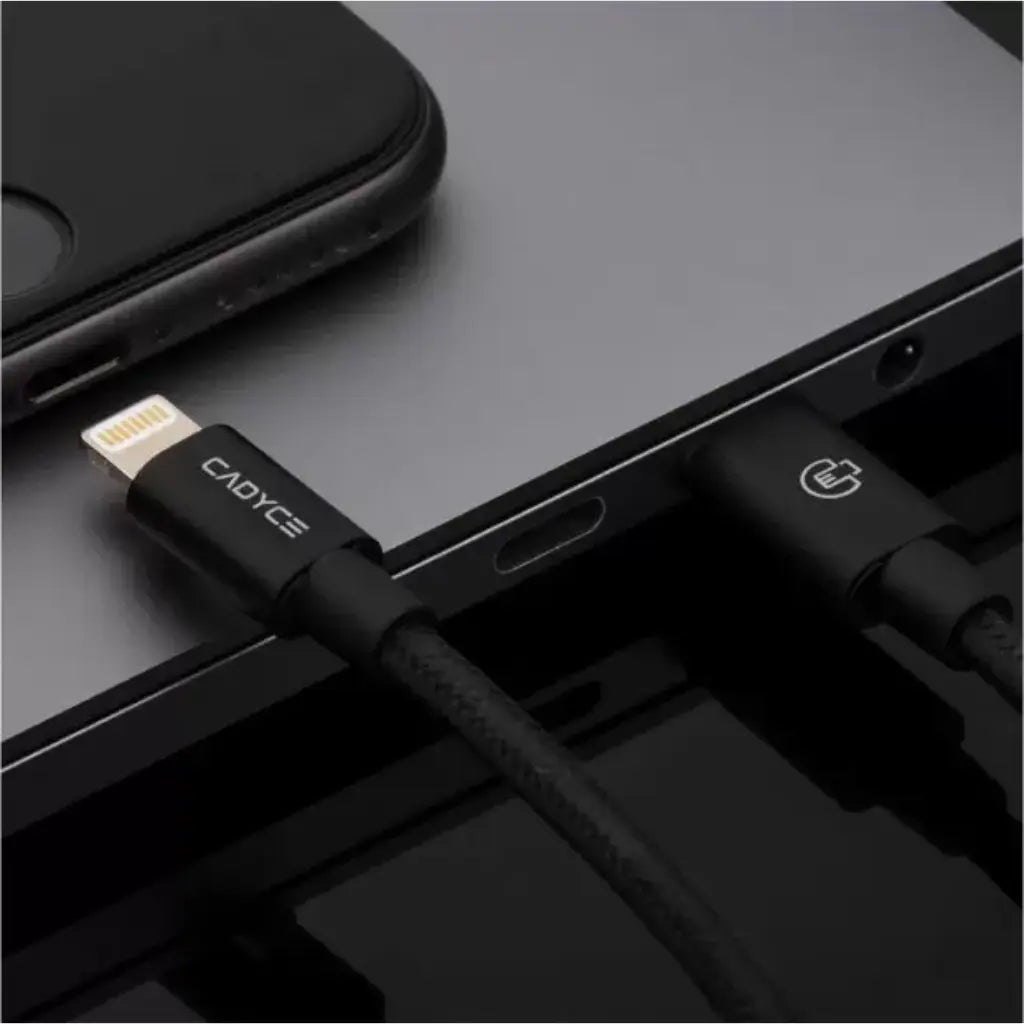 Cadyce CA-CLC USB-C to Lightning Cable 1.2m - Black-tpstech.in
