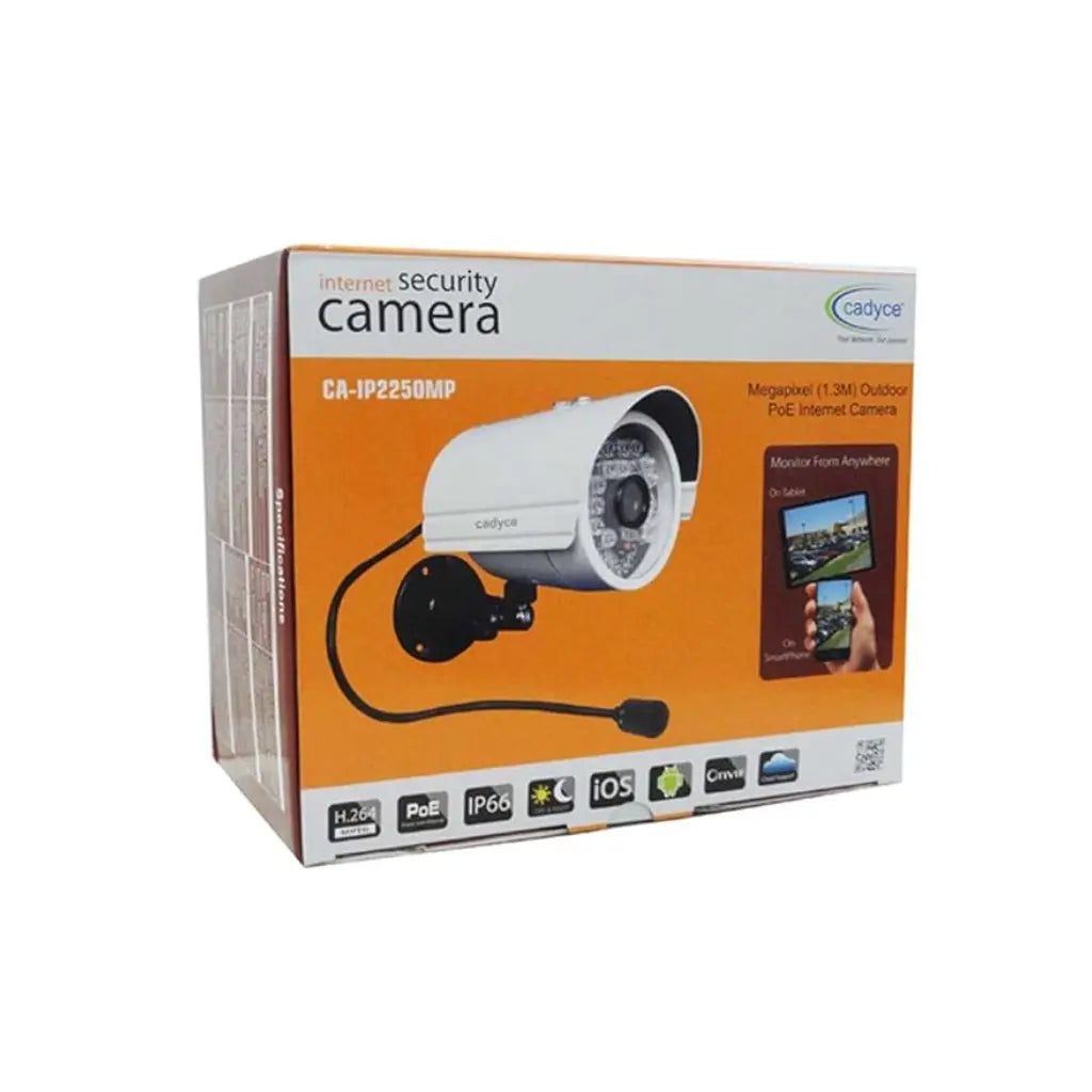 Cadyce CA-IP225OMP 1.3MP Outdoor Bullet IP Camera with IR LED IP66 