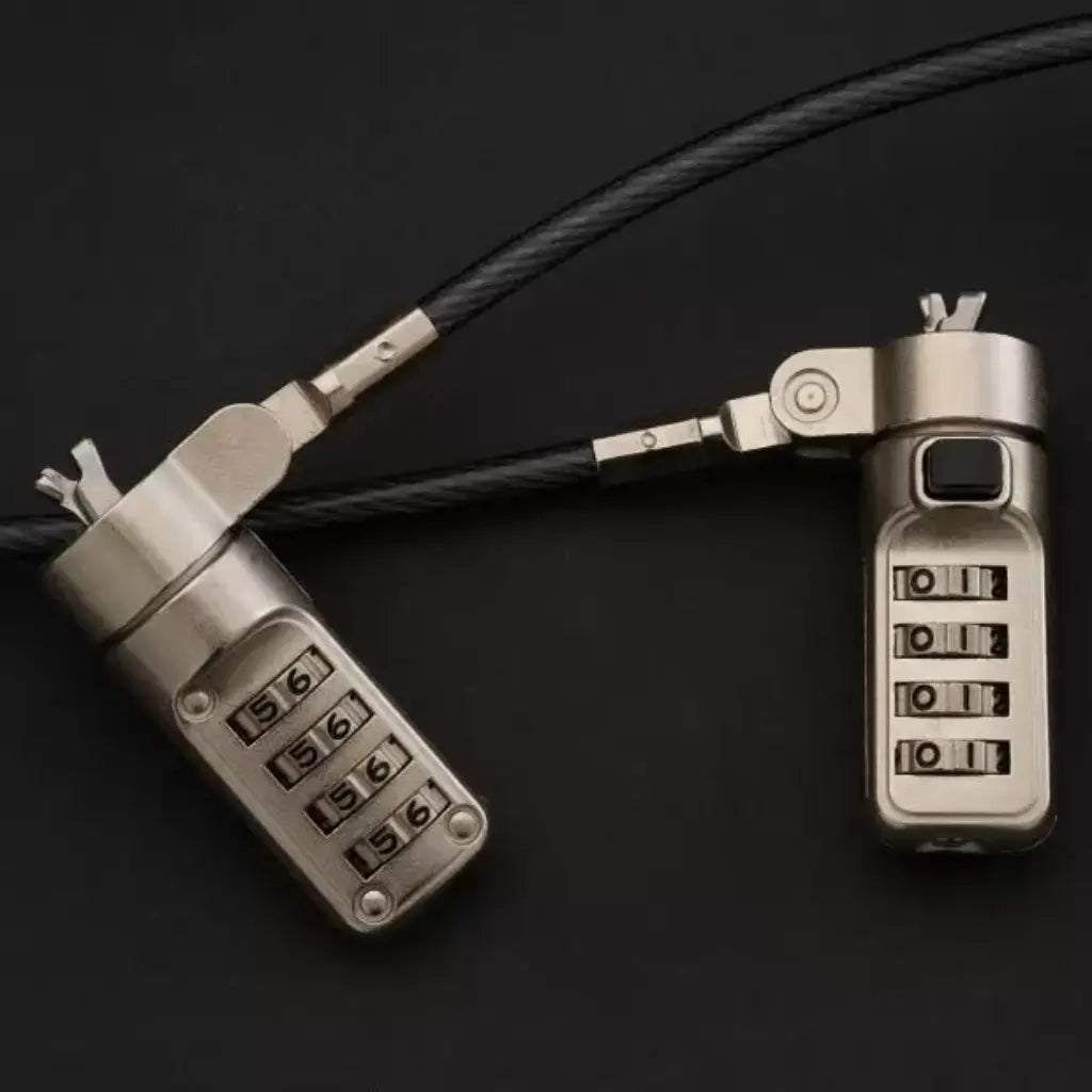 Cadyce CA-NWCLK Numbered Wedge Cable Lock with 4-Digit Combination & Twisted Steel Cable-tpstech.in