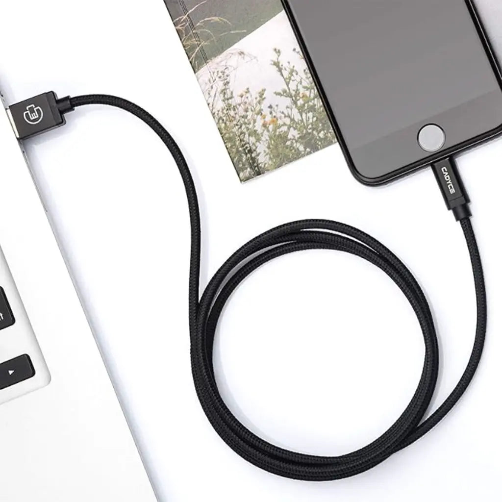 Cadyce CA-ULC1B Apple MFi Certified USB to Lightning Cable 1M Black-tpstech.in