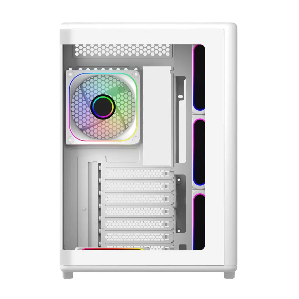 Cooler Master Elite 600 Tempered Glass ATX Mid‑Tower Computer Case - White-tpstech.in