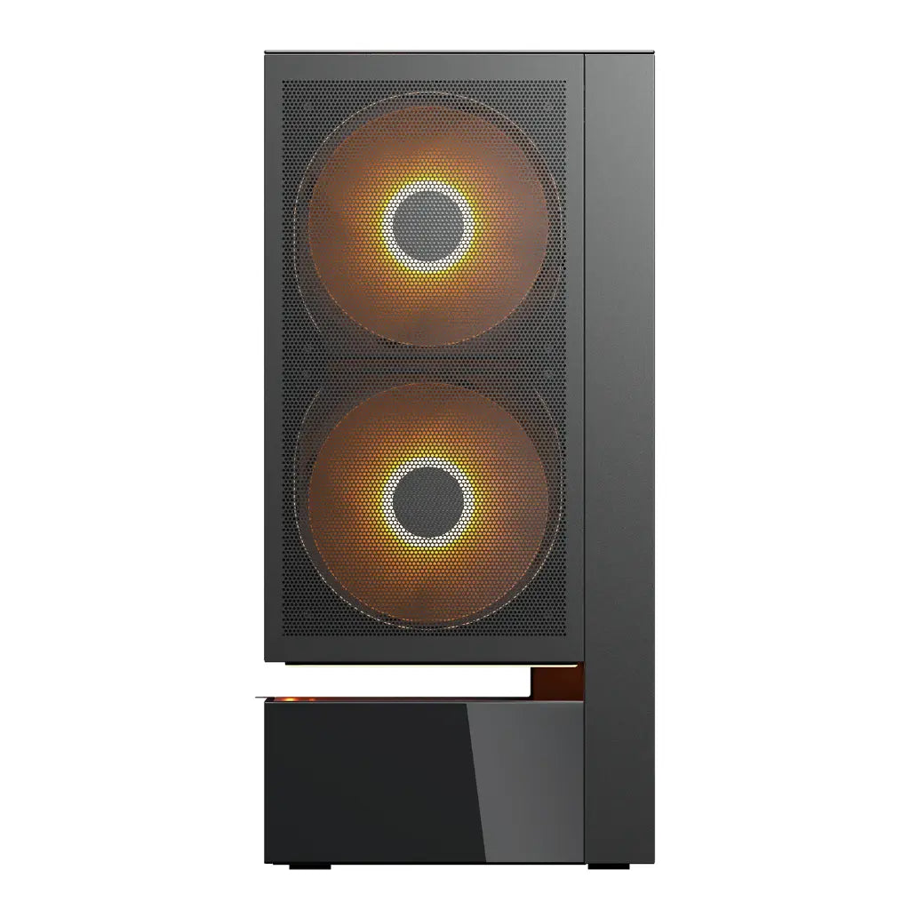 Cougar CFV235 Mesh Vision ATX Mid Tower PC Case with Central Floating Ventilation Dual 160mm ARGB PWM Fans - Black-tpstech.in