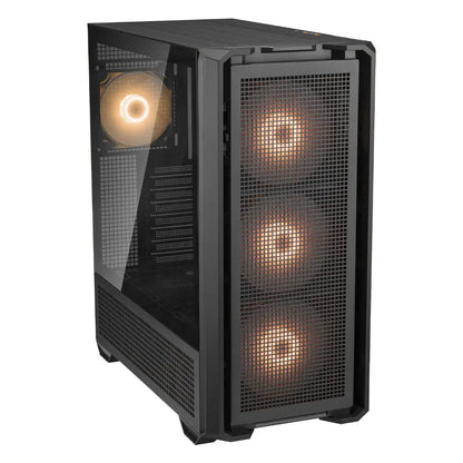 Cougar MX600 RGB CGR-57C9B-RGB ATX Full Tower PC Case with Tempered Glass 4 ARGB PWM Fans - Black-tpstech.in