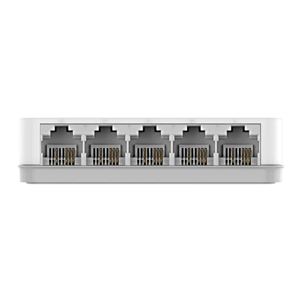 D‑Link DES‑1005C 5‑Port Fast Ethernet Unmanaged Switch Fanless Desktop Design-tpstech.in
