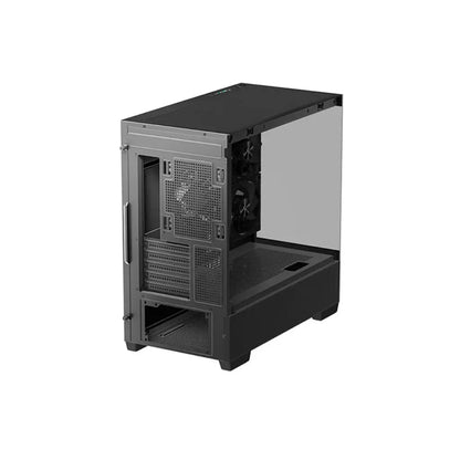 DeepCool CG380 3F Panoramic Dual‑Tempered Glass Micro‑ATX Computer Case - Black-tpstech.in