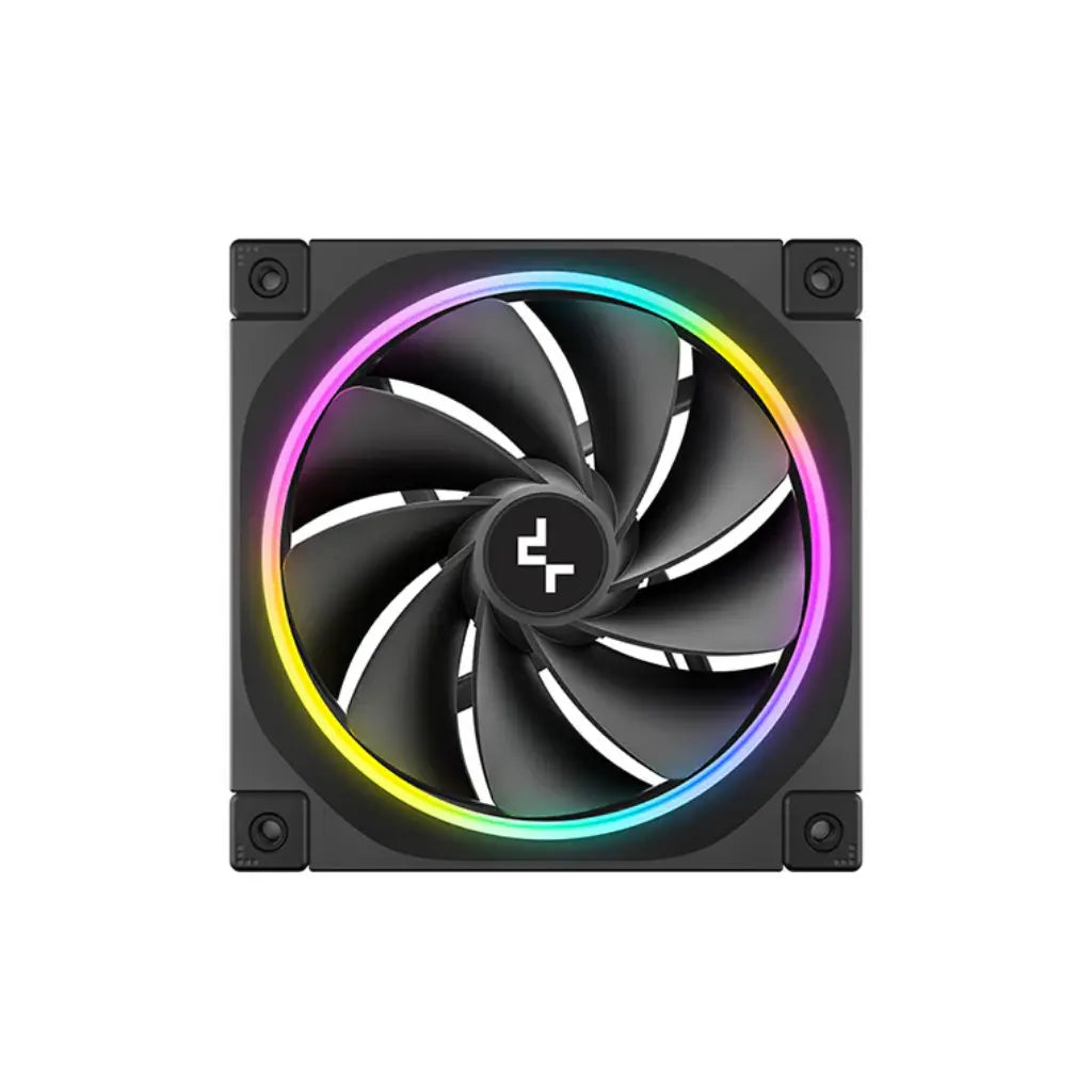 DeepCool FL12R 3in1 ARGB Reverse Blade 120mm PWM Case Fan Pack - Black-tpstech.in