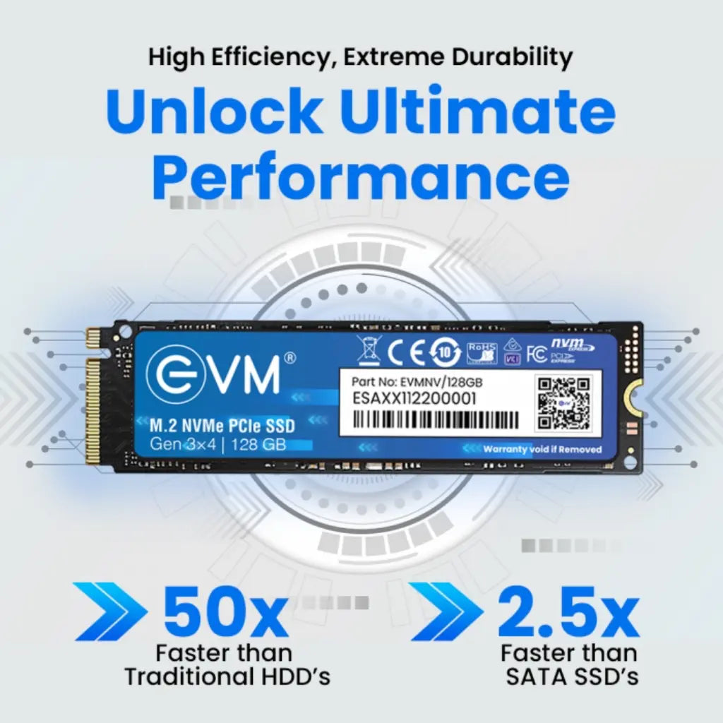 EVM 128GB M.2 NVMe PCIe Gen3x4 Internal Solid State Drive-tpstech.in