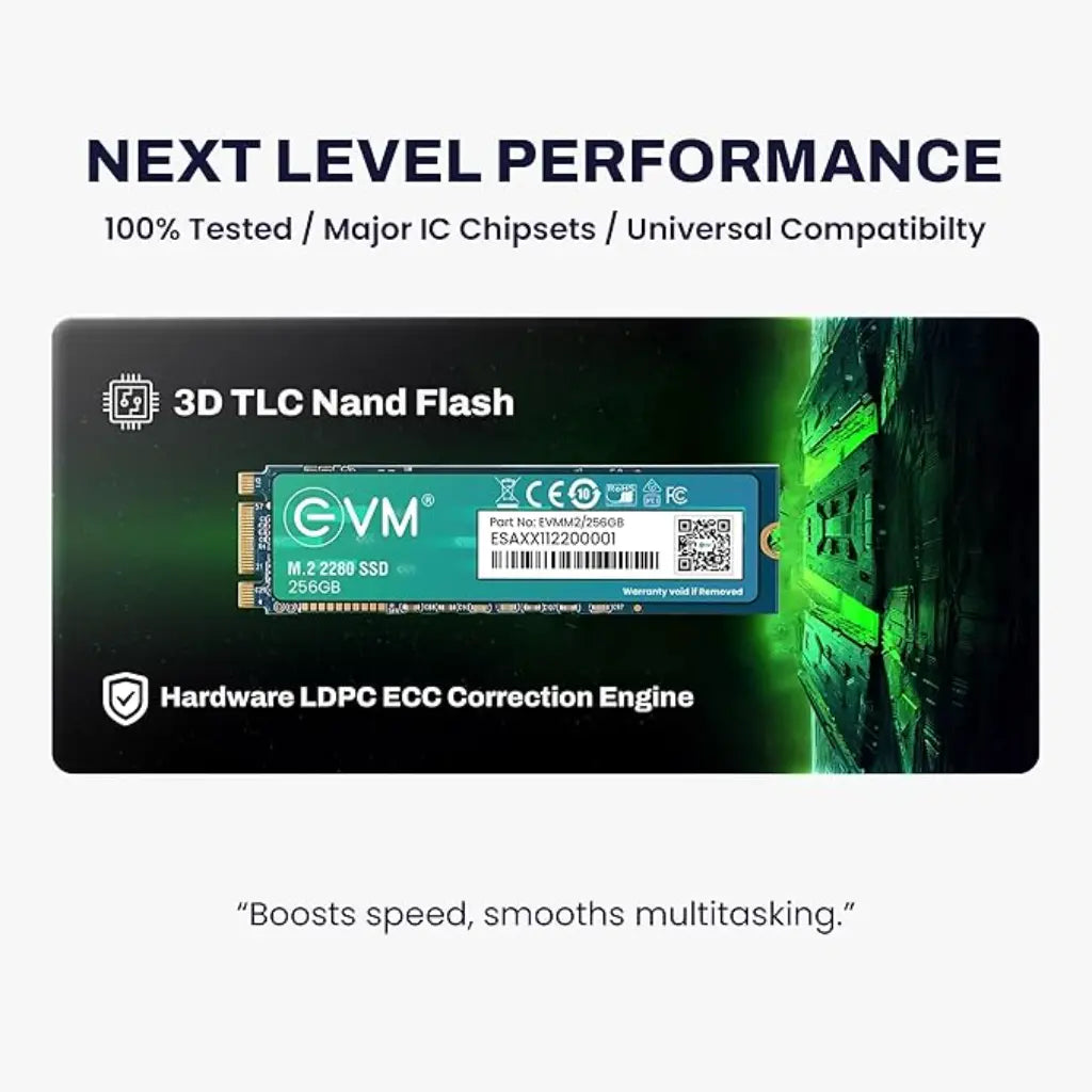 EVM 256GB 3D TLC NAND M.2 2280 SATA III Internal Solid State Drive-tpstech.in