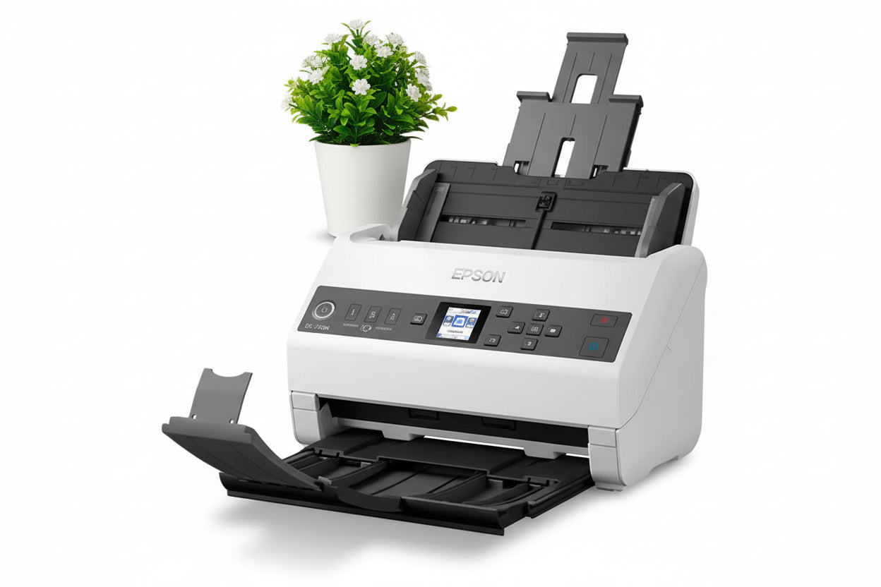Epson DS-730N Network Color Document Scanner with 100-Sheet ADF Duplex Scanning-tpstech.in