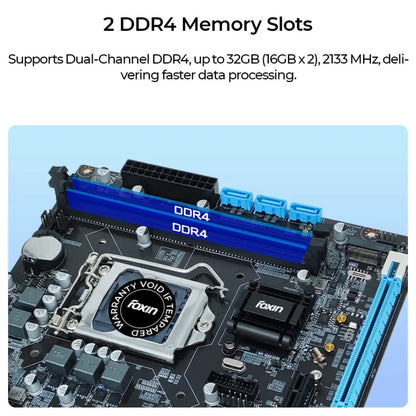 Foxin FMB-H110 Prime H110 LGA 1151 Socket DDR4 RAM ATX Motherboard -tpstech.in
