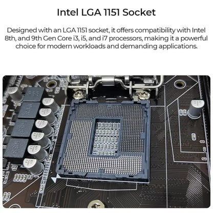 Foxin FMB-H310 PRIME Motherboard with Intel H310 Chipset Dual Channel DDR4-tpstech