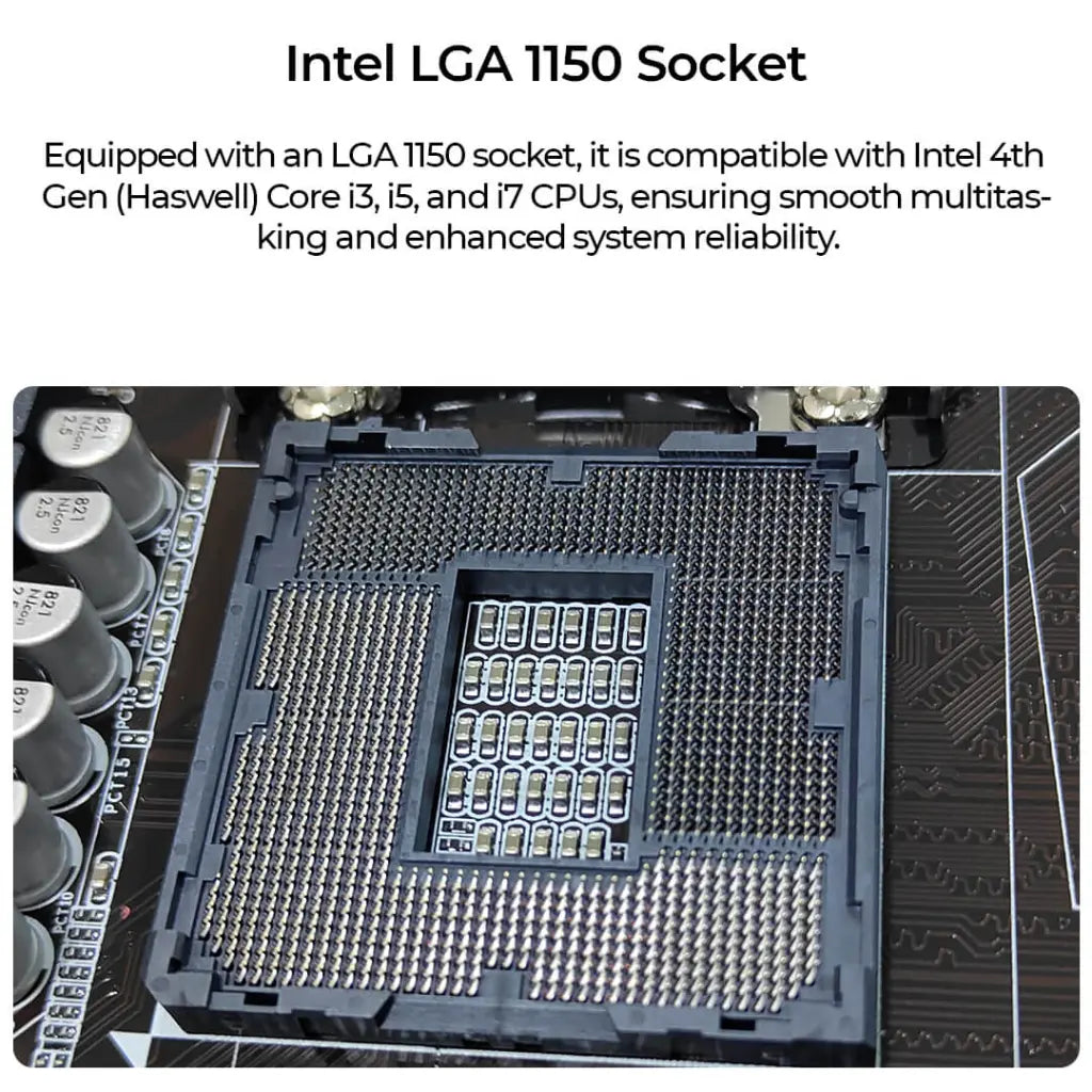 Foxin H81 Prime Intel H81 LGA 1150 DDR3 NVMe NGFF ATX Motherboard-tpstech.in